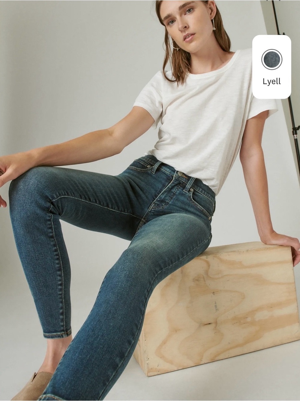 Lucky Brand Ava Dark Indigo Skinny Jeans